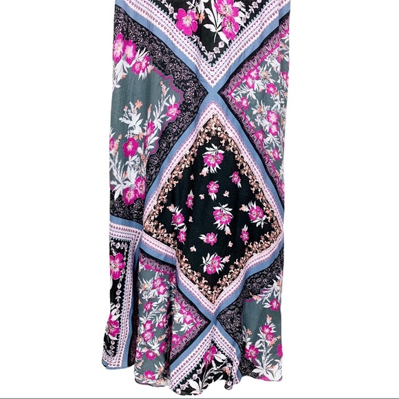 Free People Stevie Graphite Combo Maxi Dress XS - Picture 5 of 7